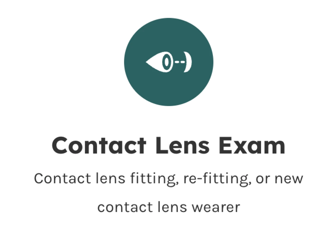 Contact Lens Exam